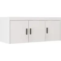 AX Living Meuble haut pour chambre à coucher Storicos 3P Blanc 133x55,5x53 cm