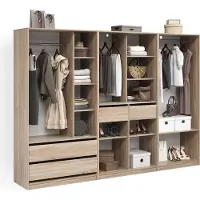 Livinity Armoire à vêtements Trento Sonoma Lot de 3, Model 58978