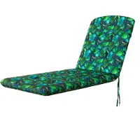 Hobbygarden Matelas pour chaise longue "Beatriz" 185x60x6 cm | Bain de soleil, Coussin pour siège, Coussin pour meubles de jardin |