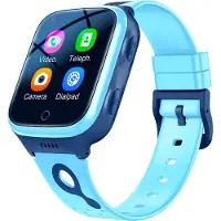 Mc star 4G Kids SmartWatch étanche IPX7 Suivi des appels téléphoniques vidéo Android Smartwatch,bleu