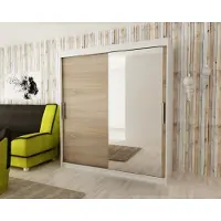Minio Armoires TOKYO 2 200 cm Blanc / Sonoma