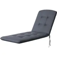 Hobbygarden Matelas pour chaise longue "Beatriz" 185x60x6 cm | Bain de soleil, Coussin pour siège, Coussin pour meubles de jardin |