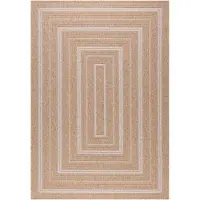 Un Amour De Tapis Tapis kilim rectangulaire tissé pour l'extérieur, JUTE ART 5