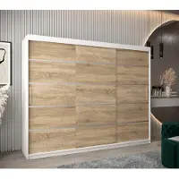 Minio Armoire 250 cm VERONA 1 blanc / Sonoma