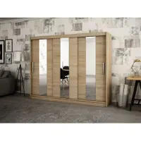 Minio Armoire 250 cm POLE Chêne Sonoma