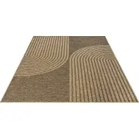 Un Amour De Tapis Tapis d'intérieur/d'extérieur LYN13 REZA 2, aspect jute, motif arc-en-ciel