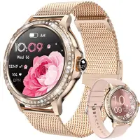 Mc star Smartwatch femme, IP68 étanche Fitness Tracker Smart Watch femme,avec gestion du cycle féminin moniteur de sommeil femme montre bracelet pour iOS Android