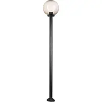 H4L Lampe de chemin Boule verre fumé 30cm Ø, hauteur 180cm
