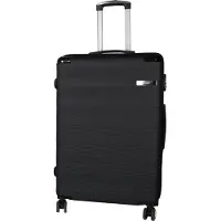 H4L Valise de voyage valise à coque dure Check-In valise L noir 77x50x29cm ABS plastique bagages