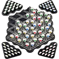 Sonstige Verlage Jeu de société triangulaire Jeu de stratégie et de logique pour enfants et familles 2 à 4 joueurs