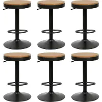 Supfine lot de 6 tabourets de bar Chaise de bar en bois Tabouret de comptoir Chaises de cuisine