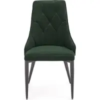 Zesso Flor Furniture Chaise de salle à manger en velours Nadiya Vert - 2 pièces