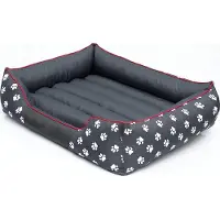 Stanislaw Jurga Lit pour chien "Prestige" - lavable, imperméable, avec fermeture éclair - 85x65 cm | Sofa pour chien Coussin pour chien Lit pour animaux | PillowPrim