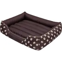 Stanislaw Jurga Lit pour chien "Prestige" - lavable, imperméable, avec fermeture éclair - 85x65 cm | Sofa pour chien Coussin pour chien Lit pour animaux | PillowPrim