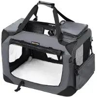 In And OutdoorMatch Box XXL Rosalyn - Banc pour chiens - Pliable - Noir - 40x60x40cm