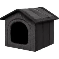Stanislaw Jurga Niche pour chien pliable pour l'intérieur et l'extérieur - 38x44x45 cm - lavable, légère, OEKO-TEX