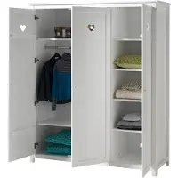Zesso Dream Tree Armoire 3 portes Bloom blanc