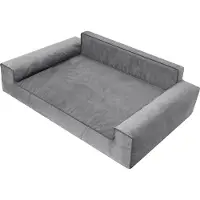 Stanislaw Jurga Pillowprim Lit pour chien Glamour -115x80cm- coussin canapé élégant pour chiens, doux & lavable
