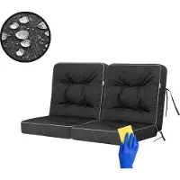 Stanislaw Jurga HOBBYGARDEN Coussin de balançoire Venus Coussin de banc Garden Coussin de balançoire Coussins de balançoire Coussins de balançoire Hollywood Balançoire Banc Noir 100 cm