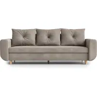 AX Living Cheriton Canapé-lit Moderne 222cm de large en Marron avec fonction sommeil
