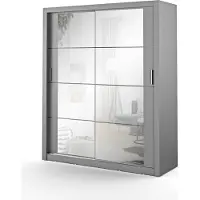 MINIO go for it , Armoire, Armoire à portes coulissantes, "ARTI 3", 180cm, Gris Couleur