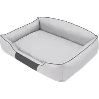 Stanis³aw Jurga Lit pour chien "Royal" -65x50cm- Robuste avec dossier haut, rembourrage doux | Pillowprim
