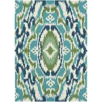 Un Amour De Tapis Tapis kilim tissé rectangulaire pour l'extérieur IXORA