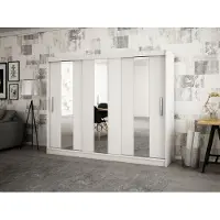 Minio Armoire 250 cm POLE blanc mat
