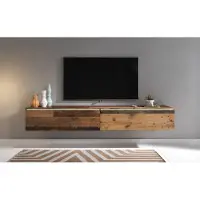 Minio TV - Meuble TV DONNA 180 cm - Meuble TV avec éclairage LED, finition Oldwood