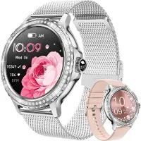 Mc star Smartwatch femme, IP68 étanche Fitness Tracker Smart Watch femme,avec gestion du cycle féminin moniteur de sommeil femme montre bracelet pour iOS Android