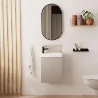 MOB-IN Meuble lave-mains LISA + miroir ovale