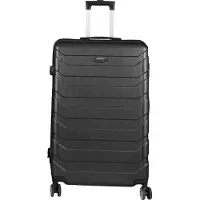 H4L Valise Trolley Valise de voyage à coque dure 49x30x74cm 4 roulettes noir