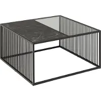 Zesso Smuk Table basse 80 cm Violet Marbre Noir