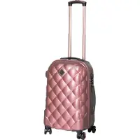 H4L Valises Valises à coque dure Abu Dhabi Taille S Rose Bagages enregistrés 55x40x23cm