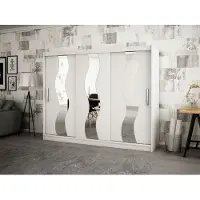 Minio Armoire 250 cm SEWILLA blanc mat