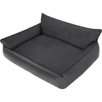 Stanis³aw Jurga Lit pour chien "Joker" - 130x105cm - coussin confortable pour chien avec dos surélevé & housse amovible | Tissu Fancy | PillowPrim