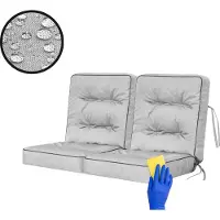 Stanislaw Jurga HOBBYGARDEN Coussin de balançoire Venus Coussin de banc Garden Coussin de balançoire Coussins de banc Coussin balançoire hollywoodienne Balançoire Banc Cendres 100 cm