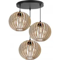 Light11 HOME Suspension moderne en bois avec éclairage LED