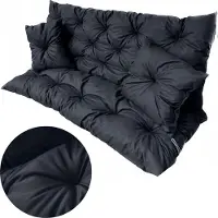 EDANTI Coussin et dossier pour balançoire de jardin 150X60X50 Cm + 2 coussins Coussin décoratif imperméable