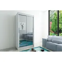 Minio Armoires TOKYO 3 120 cm blanc