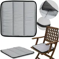 EDANTI Coussin en mousse matelassé imperméable pour banc, chaise, chaise longue 50X50 Cm