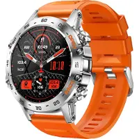 Douself K52 Smartwatch, montre de sport, écran tactile IPS de 1,39 pouce, tracker fitness, Bluetooth 5.0, avec fréquence cardiaque, sommeil, santé, sport, etc., orange