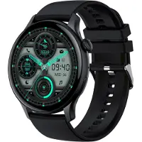 Douself Montre de sport intelligente HK85, écran AMOLED entièrement tactile de 1,43 pouce/BT5.2/IP68 étanche/multiples modes sportifs/surveillance de la santé/rappel intelligent/appels Bluetooth, noir