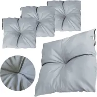 EDANTI Lot de 4 coussins 40x40 cm Coussin de chaise de jardin pour siège Imperméable