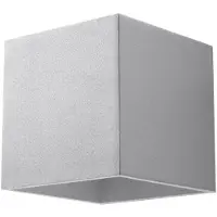 Sollux Applique QUAD 1 gris 1xG9 8W aluminium 10x12x10cm
