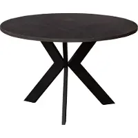 FURNLUX Table basse Mateo Noir 75cm / Couleur principale : Noir / Dimensions : 75 x 50 x 75 cm