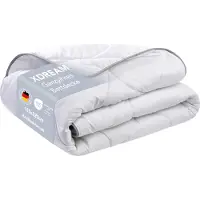 XDREAM Couette en microfibres pour personnes allergiques | 155x220 cm | Traitement SilverPlus pour un climat de sommeil hygiénique | Couette |