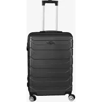H4L Valise Trolley Valise de voyage à coque dure ABS noir 44x27x64cm 4 roulettes
