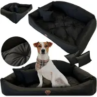 EDANTI Literie Pour Chiens Imperméable Sofa 75X65 Cm Shell Bedding Pillows Couch Sofa Black