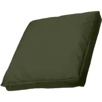 EDANTI Coussin de jardin 60x60 cm Coussin plat en mousse imperméable avec fermeture éclair Vert